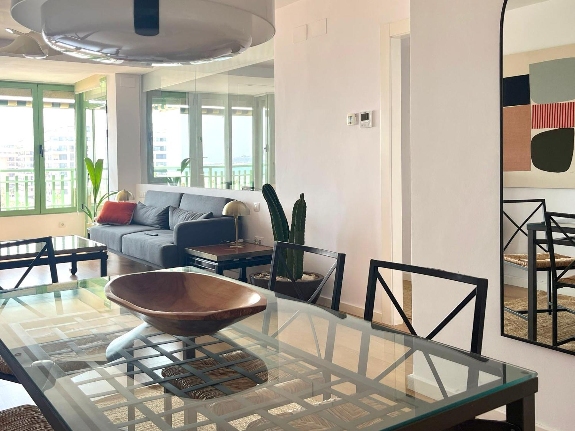 Stylish Well-Connected Beachfront Flat Valencia Bagian luar foto